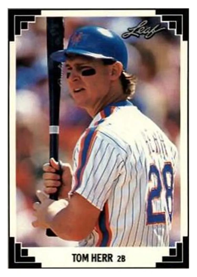 1991 Leaf Tom Herr #48 card