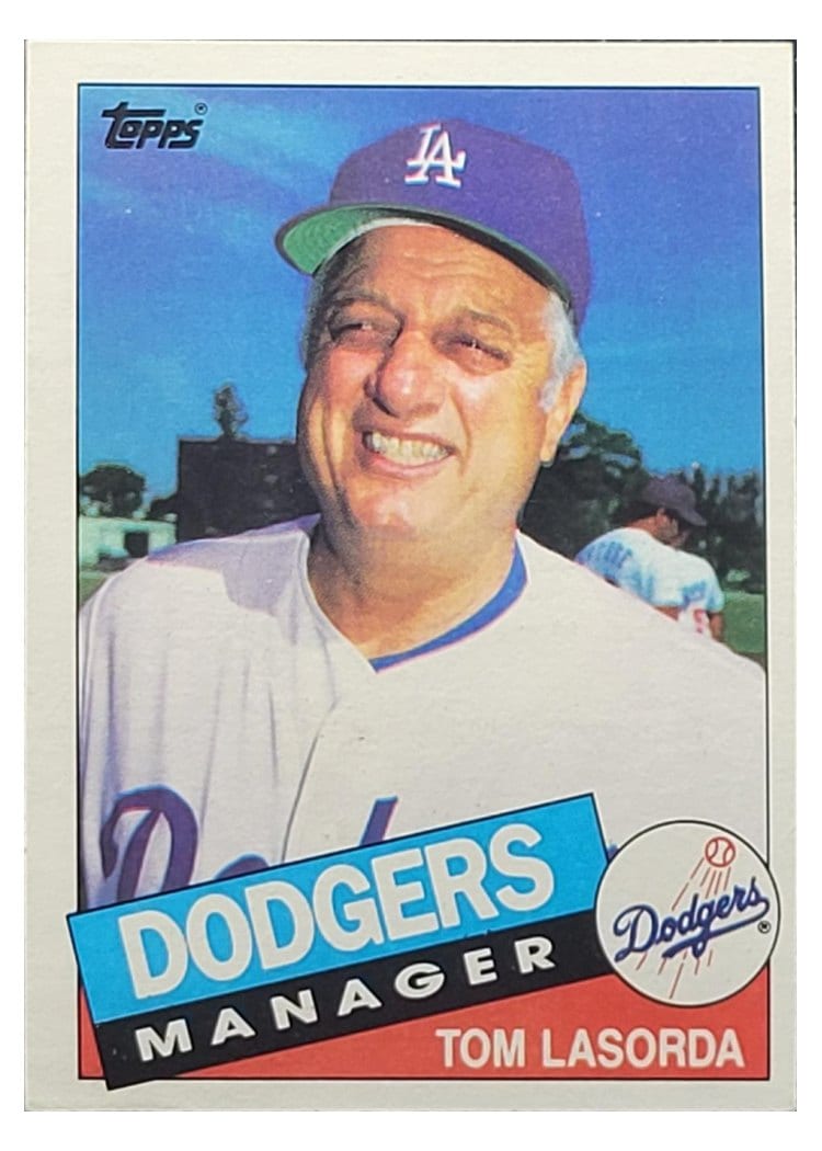 1985 Topps Tom Lasorda #601 card