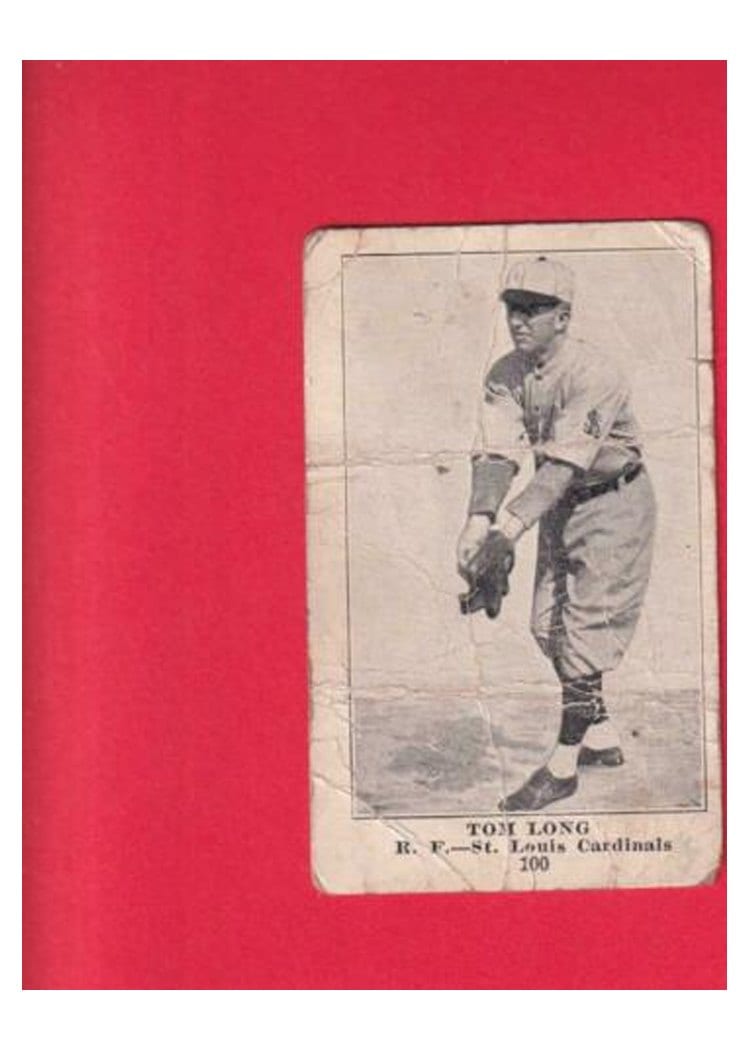 1917 Collins McCarthy Tom Long #100 card