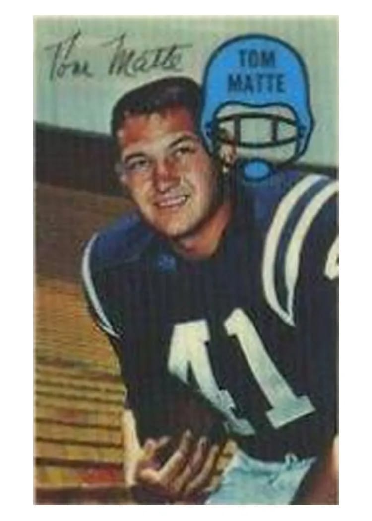 1970 Kellogg's Tom Matte #3 card