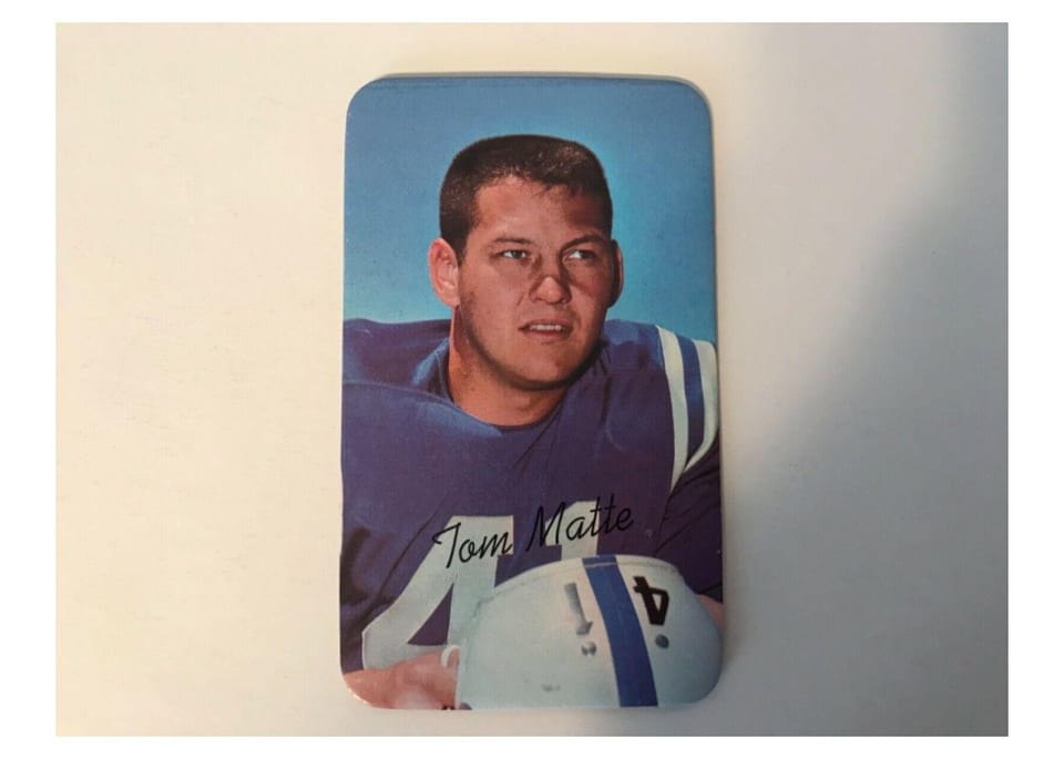 1970 Topps Super Tom Matte #21 card