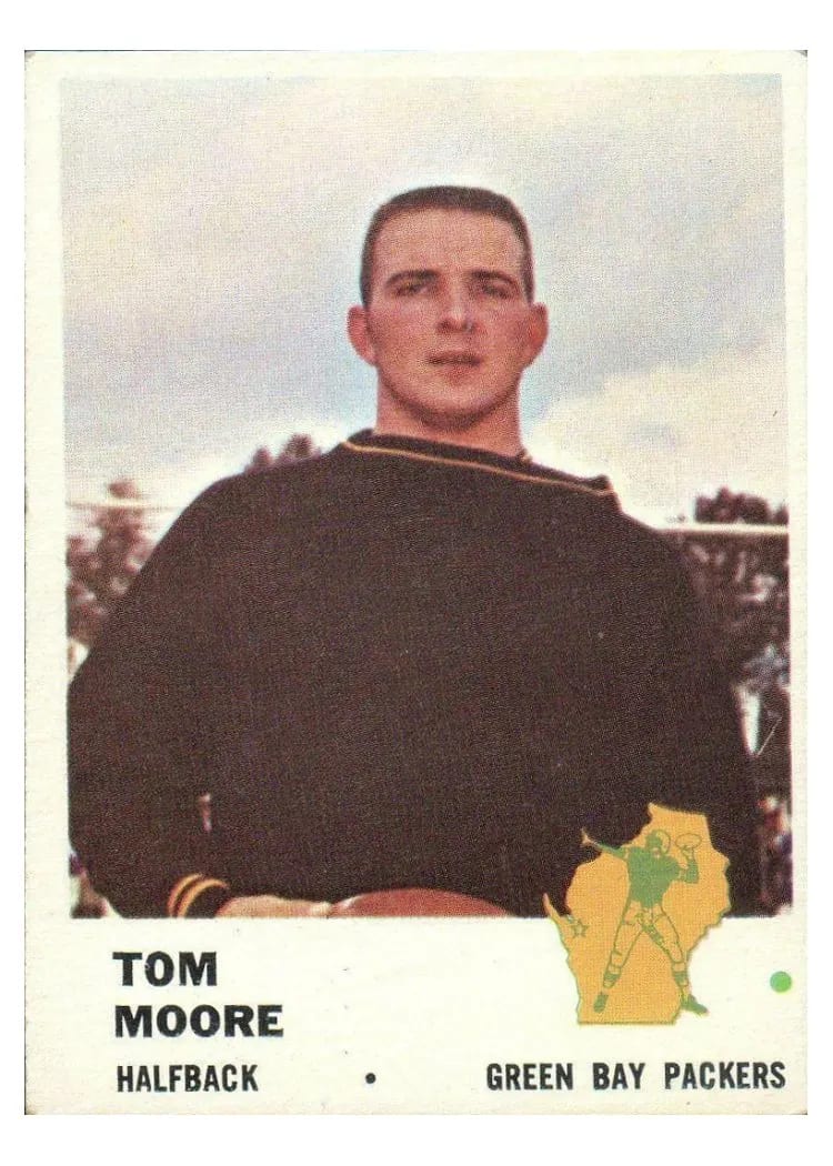 1961 Fleer Tom Moore #91 card