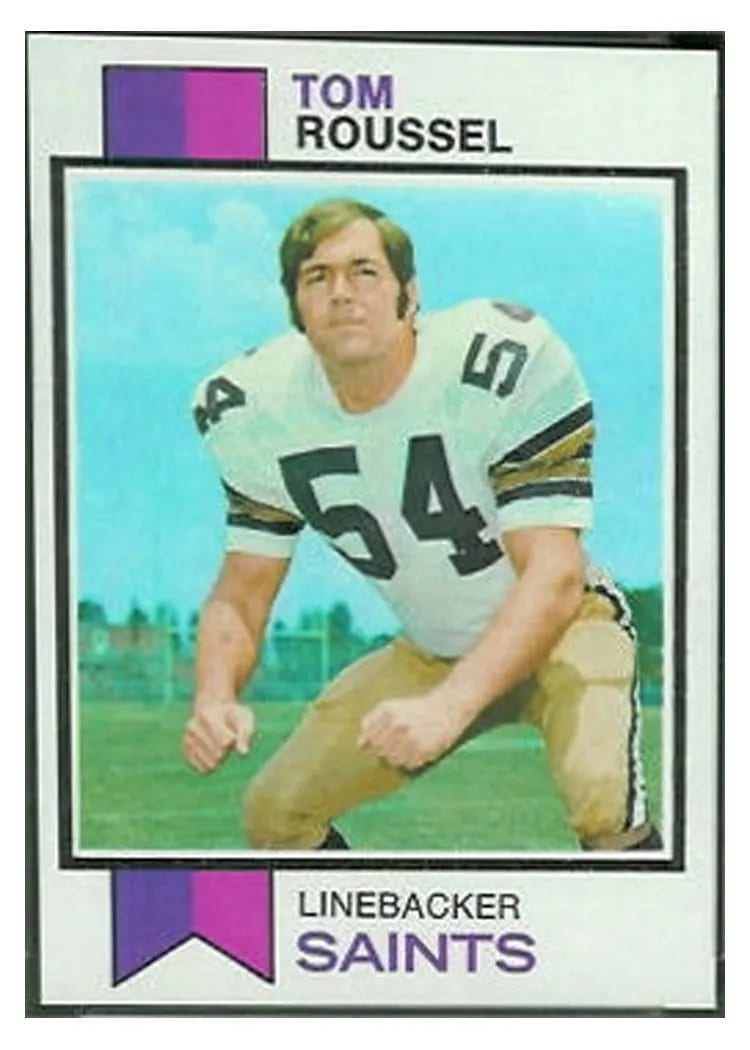 1973 Topps Tom Roussel #102 card