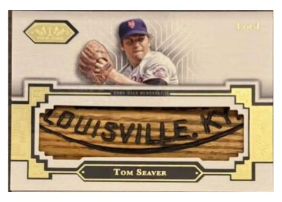 Tom Seaver 2023 Topps Tier One Limited Lumber card