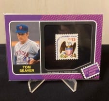2024 Topps Heritage 1975 Us Postal Stamp Relics Tom Seaver #75US-TS card