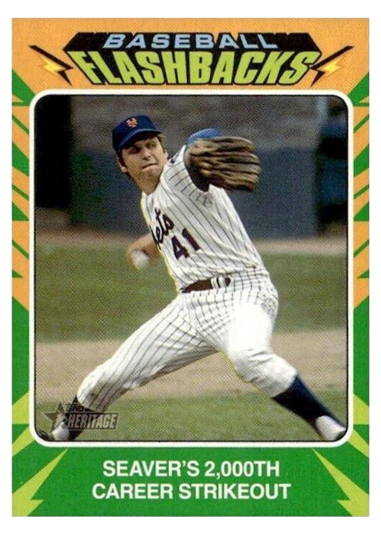 2024 Topps Heritage Mini Baseball Flashbacks Tom Seaver #BF-7 card