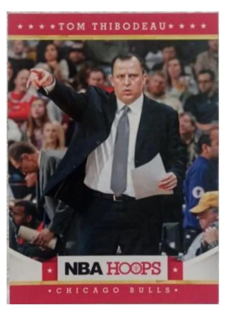 2012 Panini Hoops Tom Thibodeau #81 card