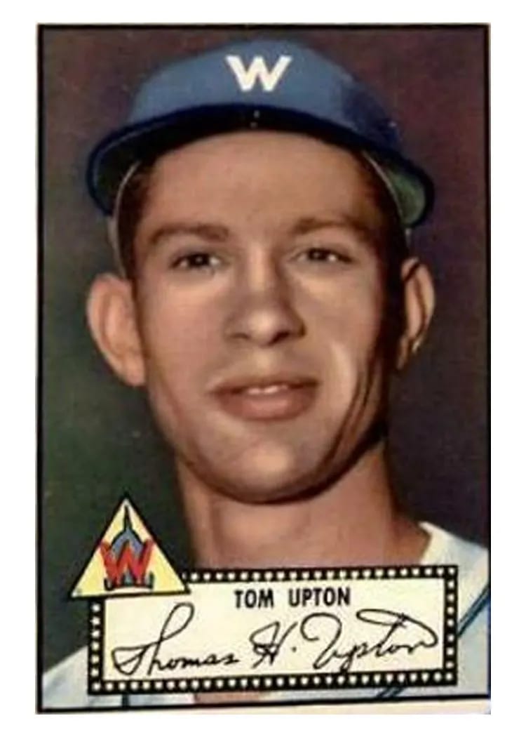 1952 Topps Tom Upton #71 card