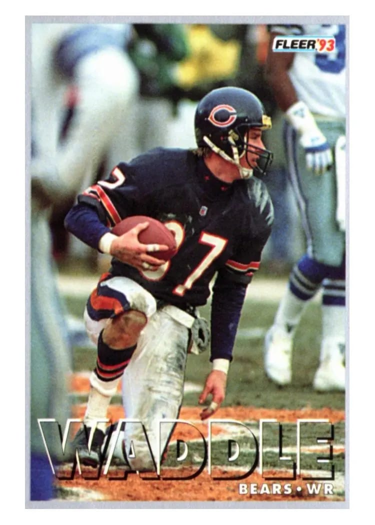 1993 Fleer Shell FACT Tom Waddle #33 card