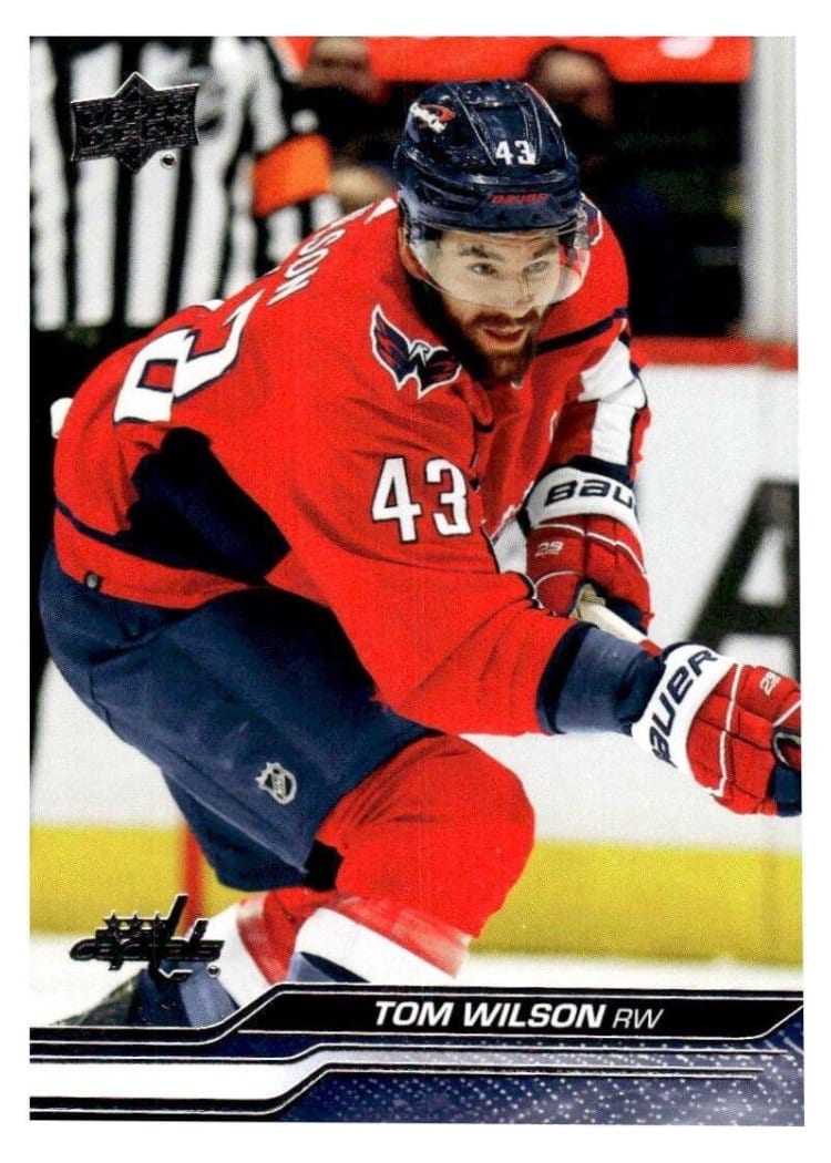 2023-24 Upper Deck Base Set Tom Wilson #187 card