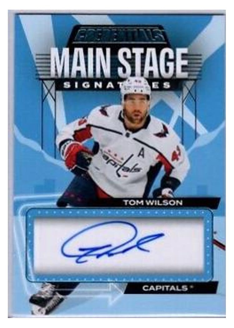 2023-24 Upper Deck Credentials Main Stage Signatures Tom Wilson #MS-TW card