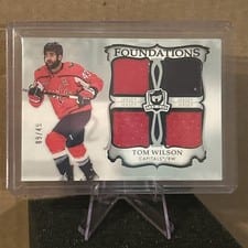 2023-24 Upper Deck The Cup Foundations Quad Jersey Tom Wilson #F-TW card