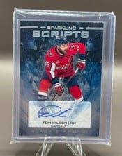 2024-25 Upper Deck Black Diamond Sparkling Scripts Tom Wilson #SS-TW card