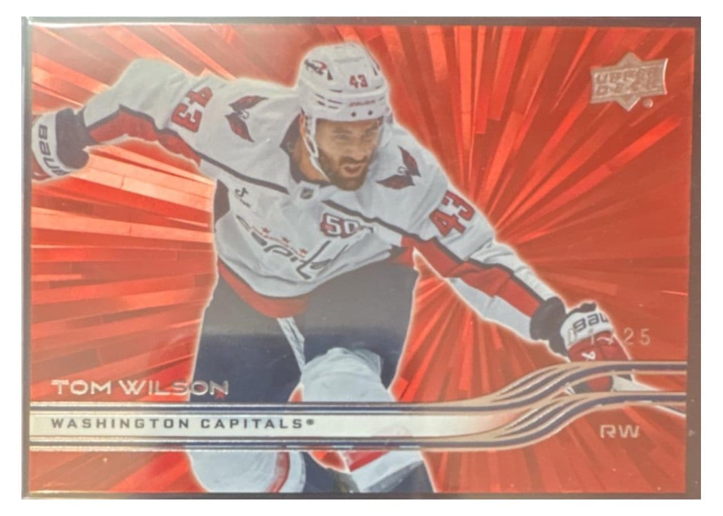 2025-26 Upper Deck Base Set Tom Wilson #191 card