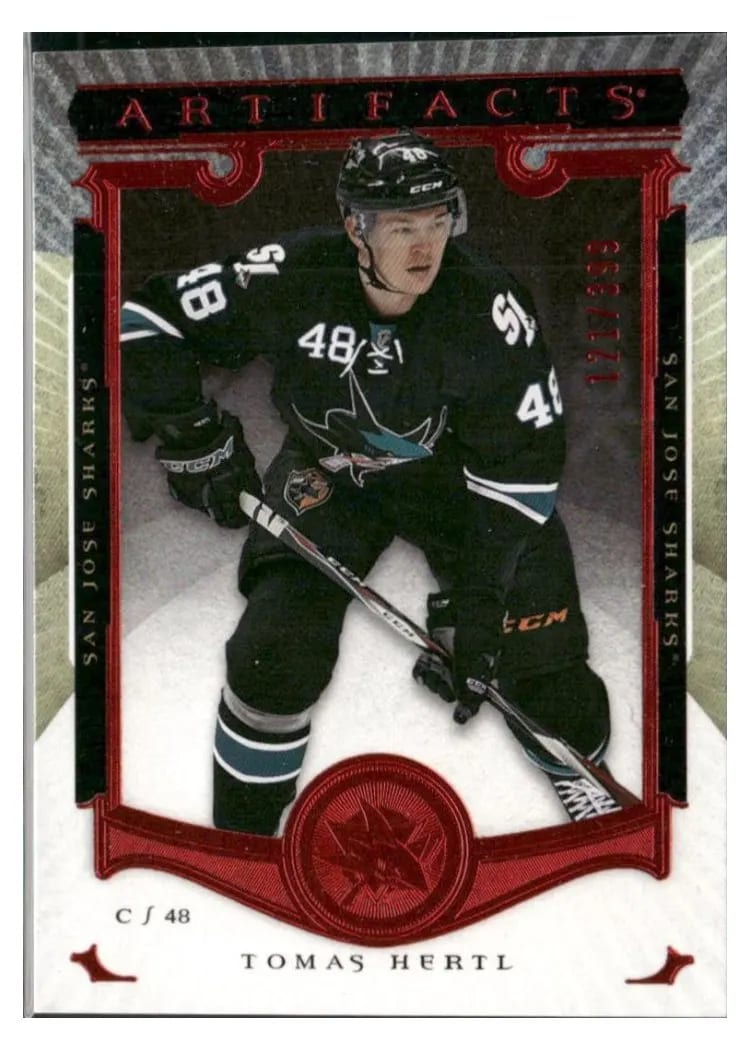 2015 Upper Deck Artifacts Tomas Hertl #11 card