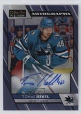 2023-24 O-Pee-Chee Platinum Blue Rainbow Autos Tomas Hertl #BA-TH card