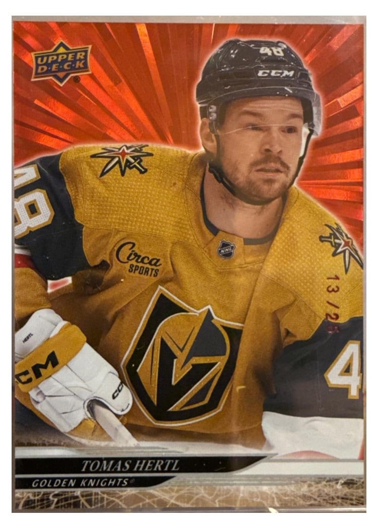 2024-25 Upper Deck Base Set Tomas Hertl #435 card