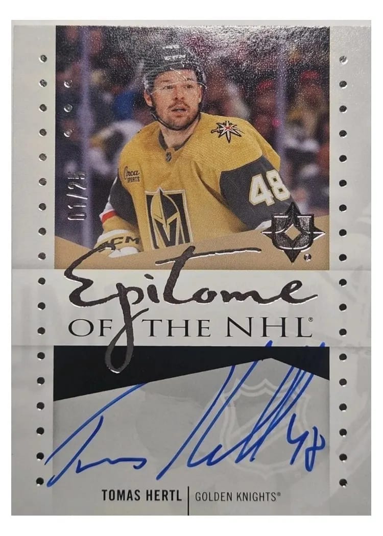 2024-25 Upper Deck Ultimate Collection Epitome of the NHL Tomas Hertl #NHL-HE card