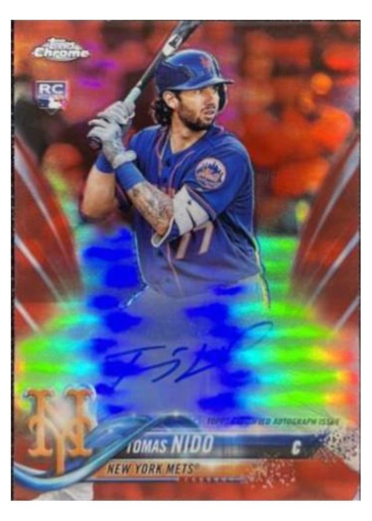 2018 Topps Chrome Base Set Tomas Nido #152 card