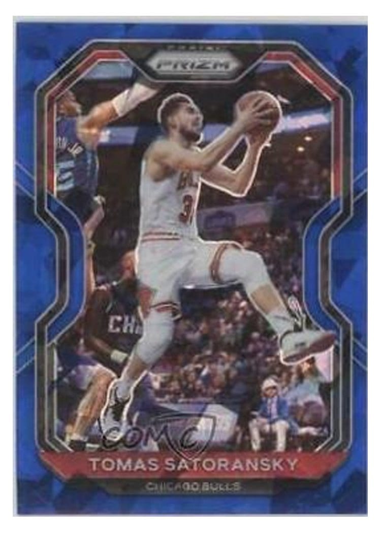 2020-21 Panini Prizm Base Set Tomas Satoransky Blue Ice Prizm #183 card