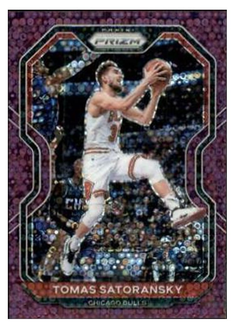 2020-21 Panini Prizm Base Set Tomas Satoransky Fast Break Purple Prizm #183 card