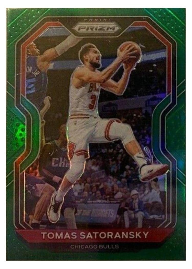 2020-21 Panini Prizm Base Set Tomas Satoransky Green Ice Prizm #183 card