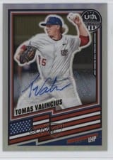 2026 Panini Stars & Stripes Prizm Signatures Prizms Tomas Valincius #21