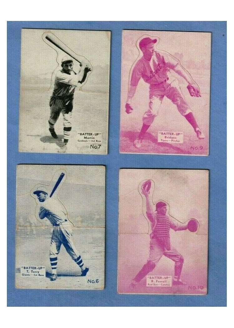 1934 Batter Up Tommy Bridges #9 card