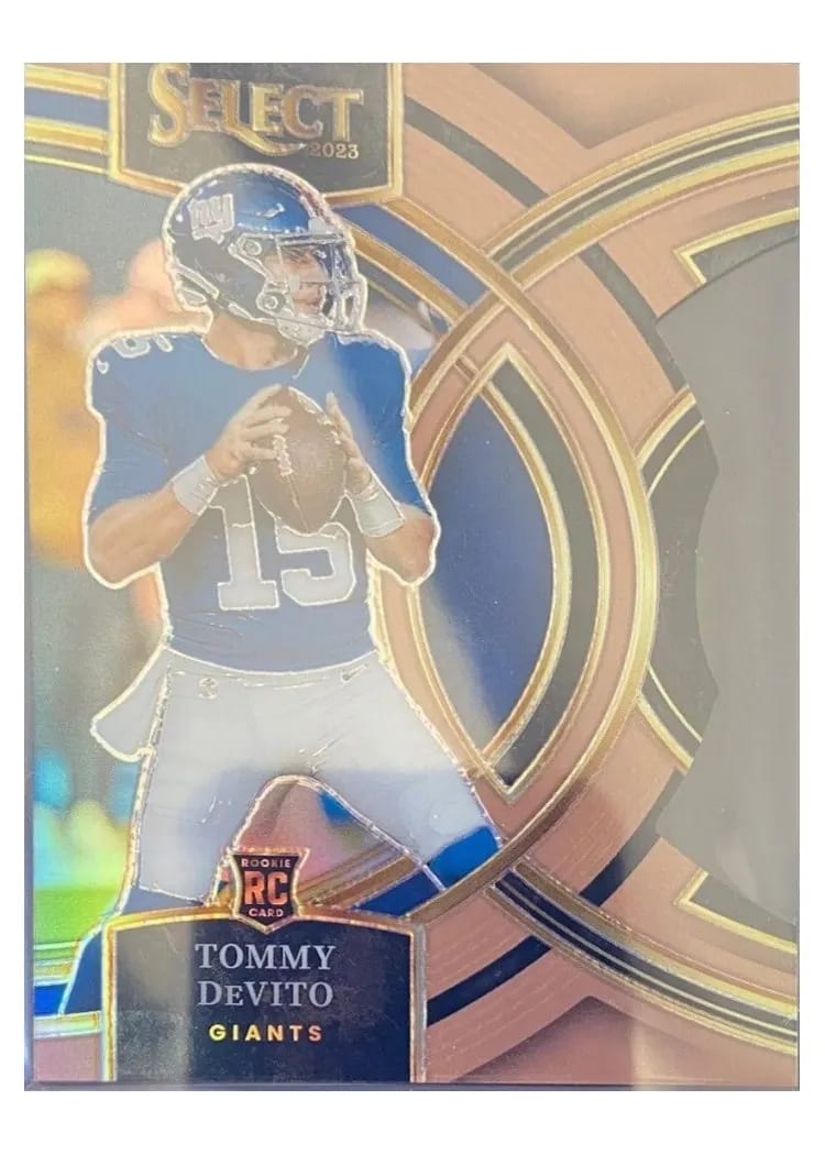 2023 Panini Select Base Set Tommy DeVito Copper Prizm Die-Cut #102 card