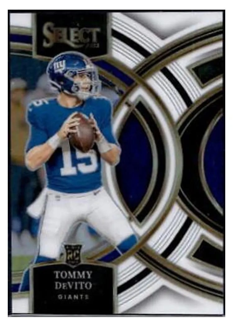 2023 Panini Select Base Set Tommy DeVito White Prizm #102 card
