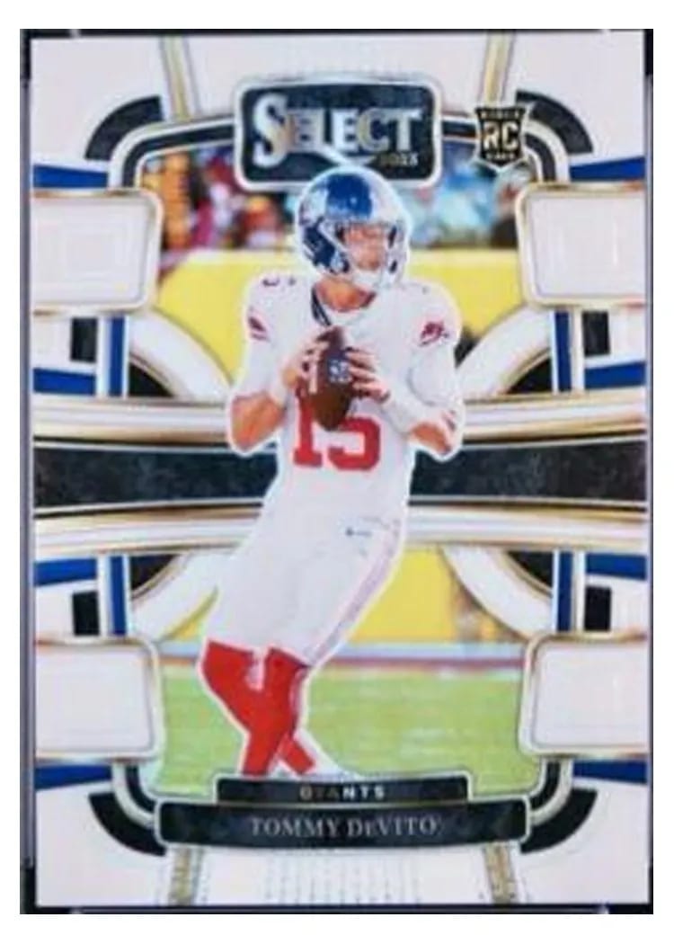 2023 Panini Select Base Set Tommy DeVito White Prizm #73 card