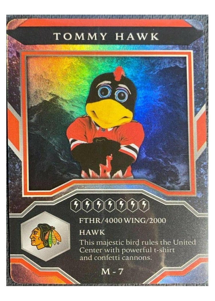 2021-22 Upper Deck MVP Mascot Gaming Cards Tommy Hawk #M-7 card