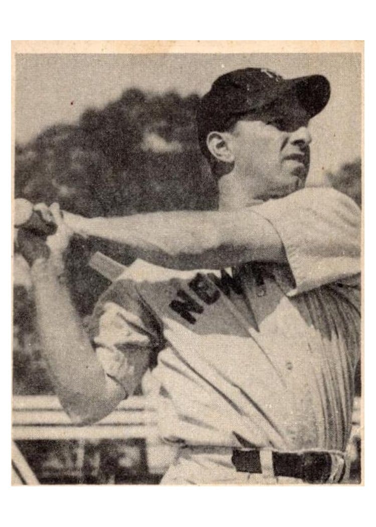 1948 Bowman Tommy Henrich #19 card