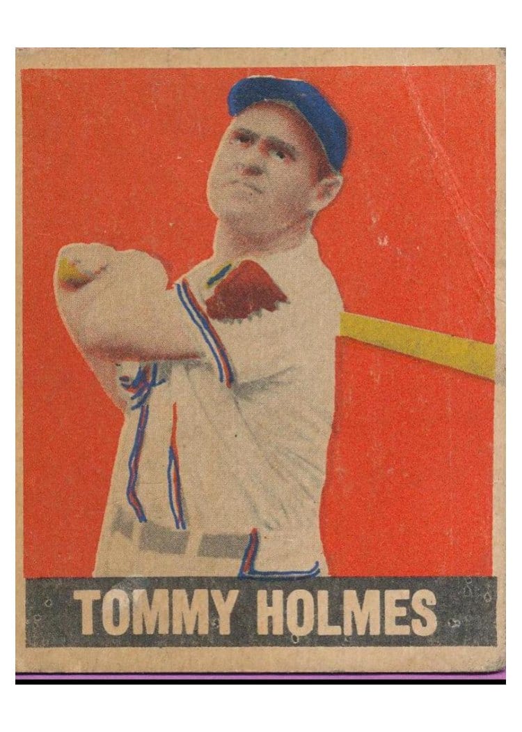 1948 Leaf Tommy Holmes #133 card
