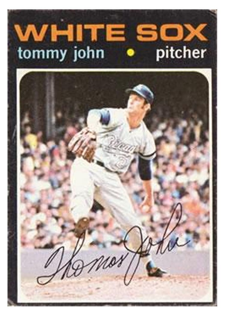 1971 Topps Tommy John #520 card