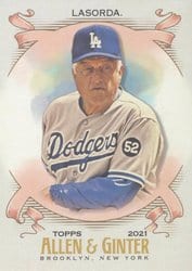 2021 Topps Allen & Ginter Base Set Tommy Lasorda #303 card
