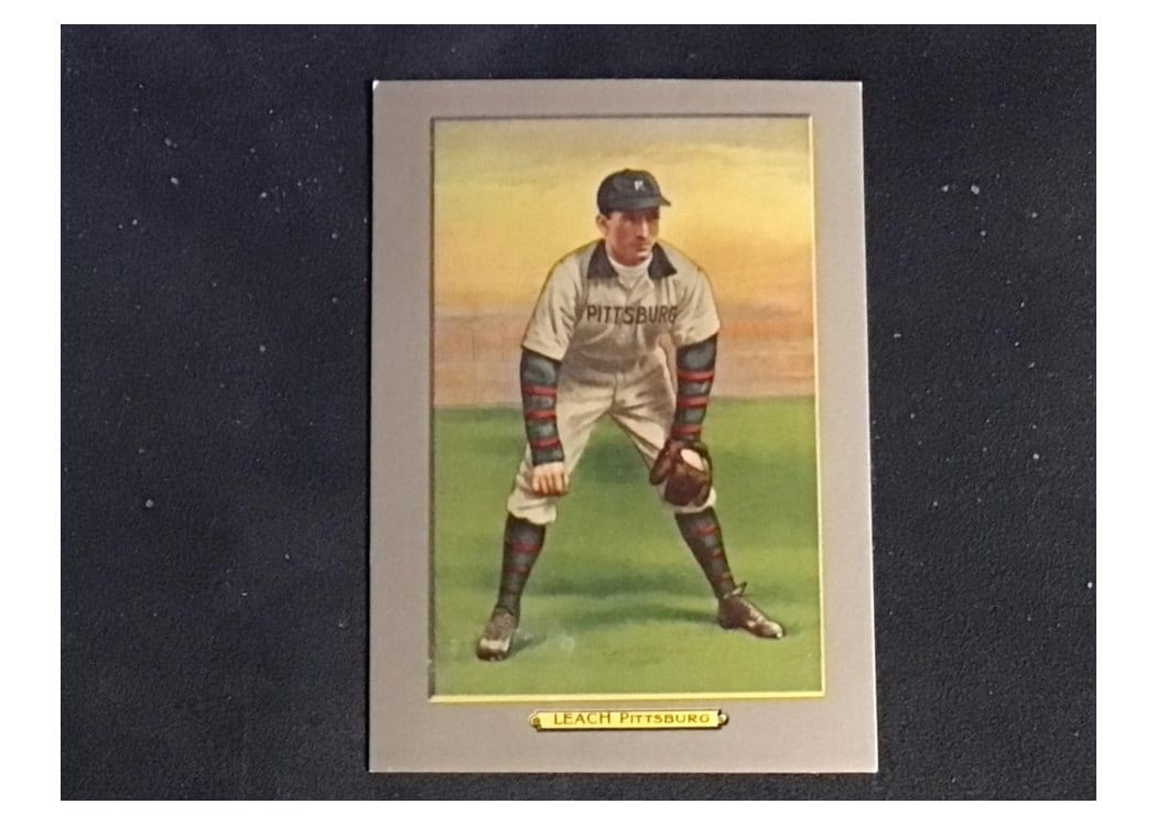 1911 Turkey Red Cabinets T3 & T9 Tommy Leach Checklist Back #3 card