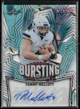 2025 Leaf Vivid Bursting With Talent Autographs Tommy Mellott #TA-TM1 card