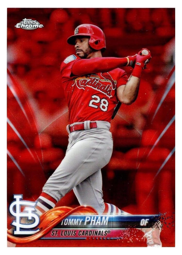 2018 Topps Chrome Base Set Tommy Pham #118 card