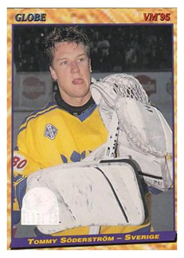 1995 Semic Globe VM Tommy Soderstrom #1 card