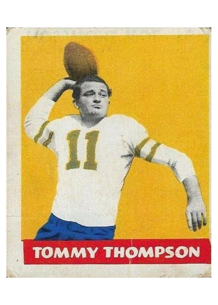 1948 Leaf Tommy Thompson #9 card