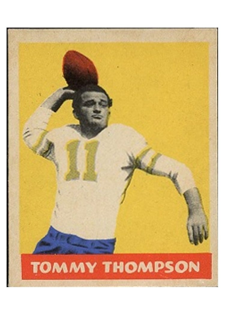 1949 Leaf Tommy Thompson #13 card