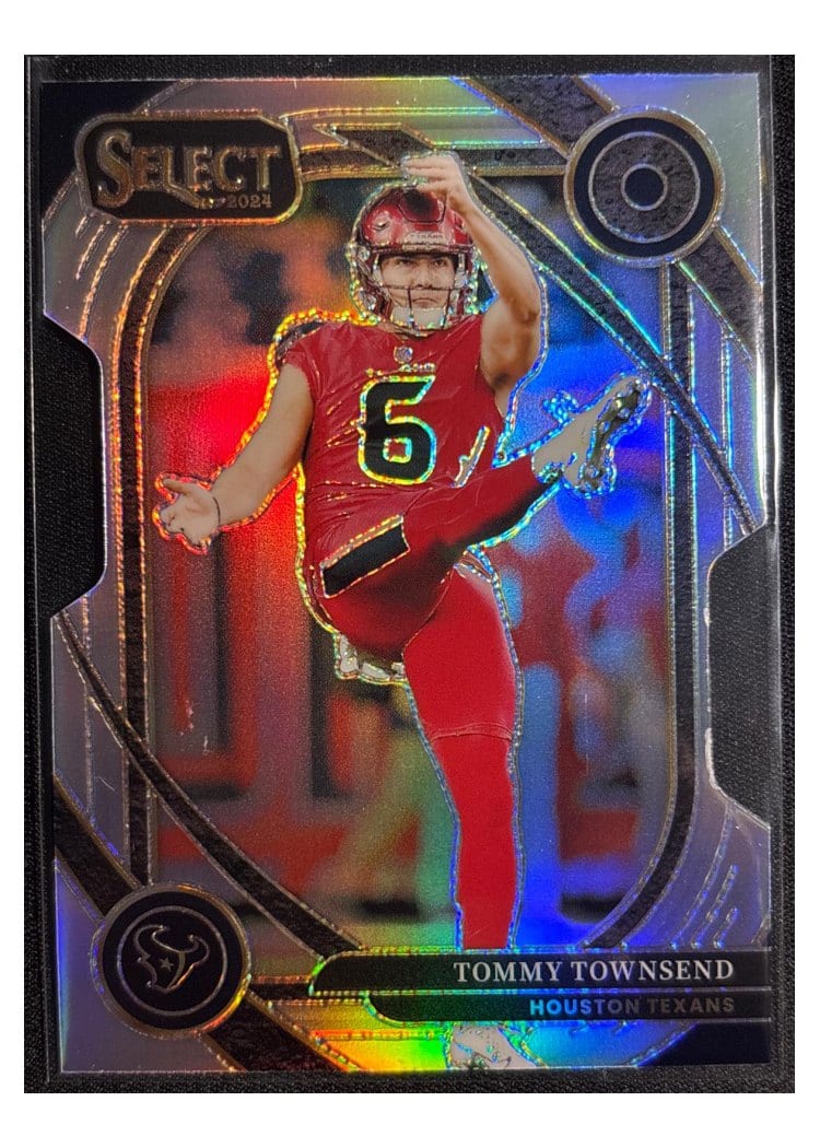 2024 Panini Select Base Set Tommy Townsend Silver Prizm Die-Cut #296 card