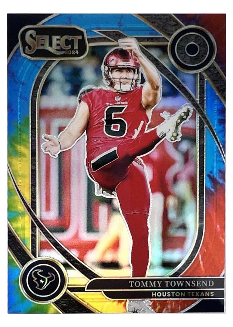 2024 Panini Select Base Set Tommy Townsend Tie-Dye Prizm #296 card