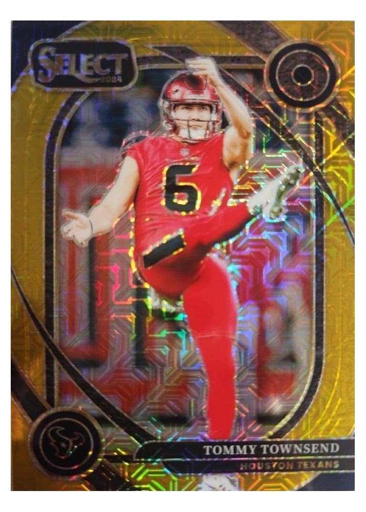 2024 Panini Select Base Set Tommy Townsend Gold Mojo #296 card