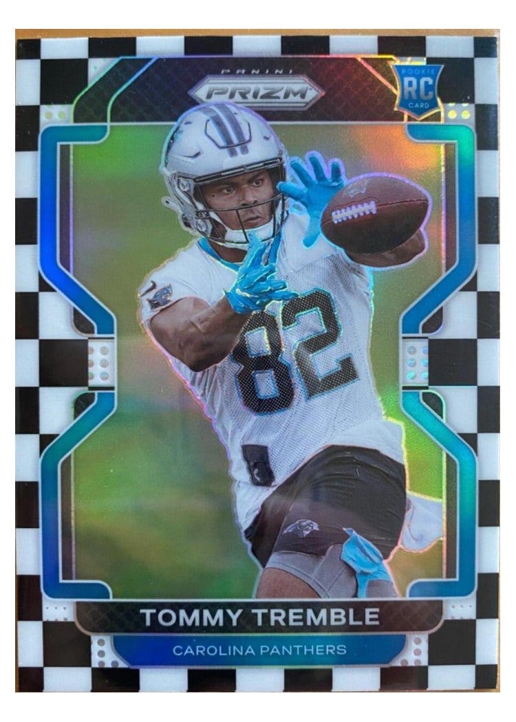 2021 Panini Prizm Base Set Tommy Tremble Black and White Checker Prizm #415 card