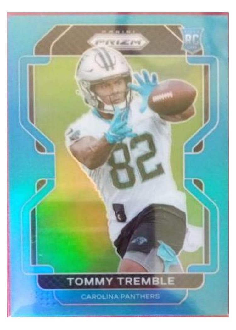 2021 Panini Prizm Base Set Tommy Tremble Light Blue Prizm #415 card
