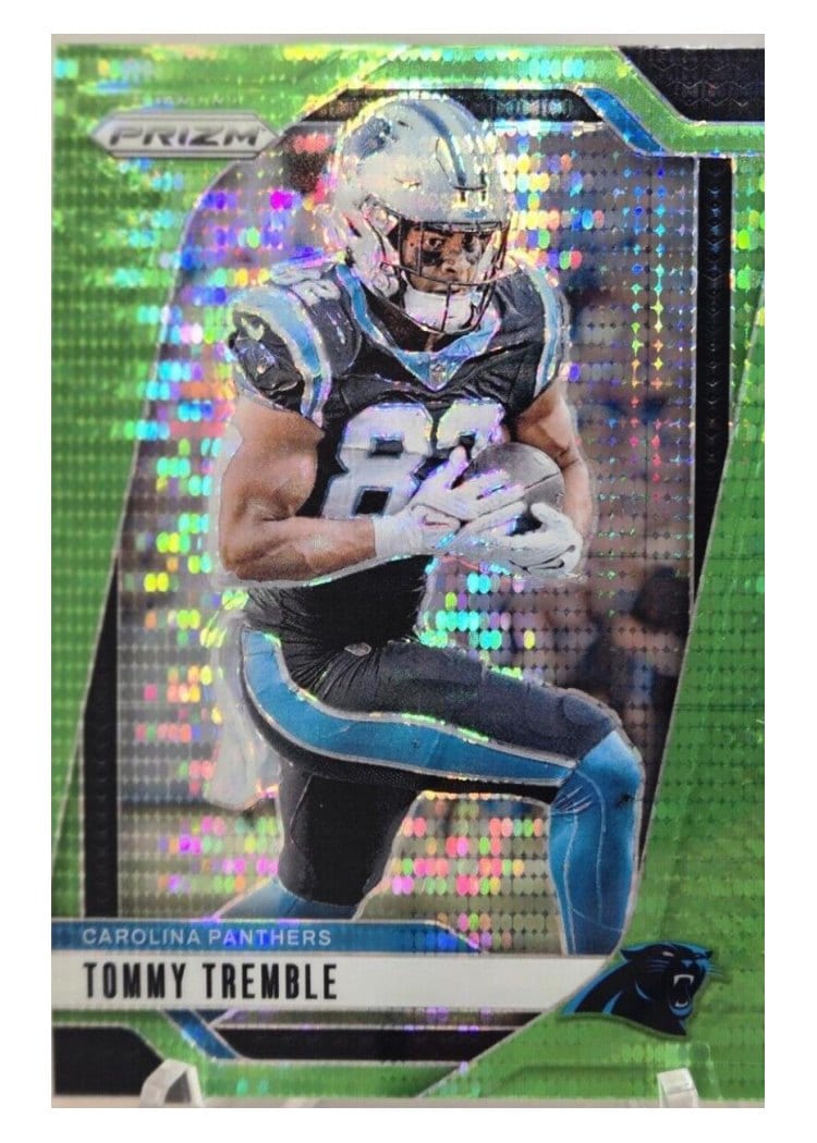 2024 Panini Prizm Base Set Tommy Tremble Neon Green Pulsar #40 card