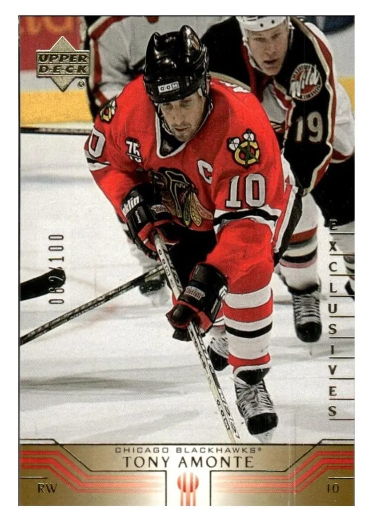 2001 Upper Deck Tony Amonte Exclusives #38 card
