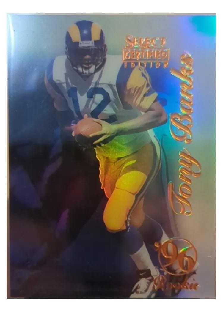 1996 Select Certified Tony Banks #107 card